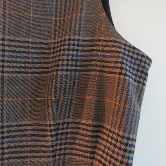 SEA NEW YORK Wool Blend Plaid Dark Academia Shift Dress Officecore - Size US 0 - Picture 5 of 16